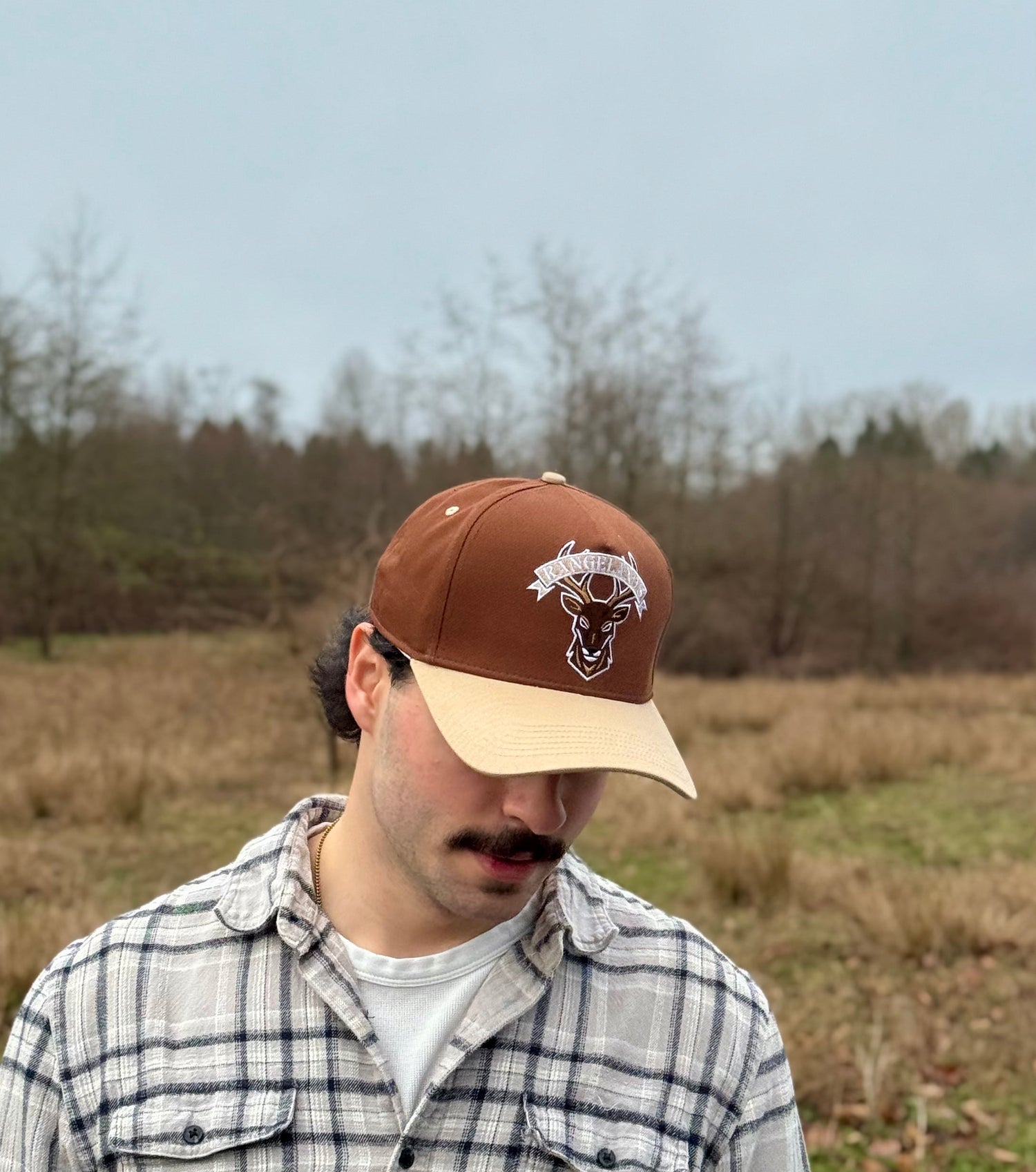 Buck Wild Hat - Two tone canvas hunting hat with stag logo