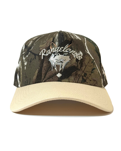 Front Panel of Hat With the Cat with Embroidered Lynx Logo